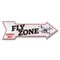 Signmission Fly Zone Arrow Decal Funny Home Decor 18in Wide D-A-999863 - alternate 1